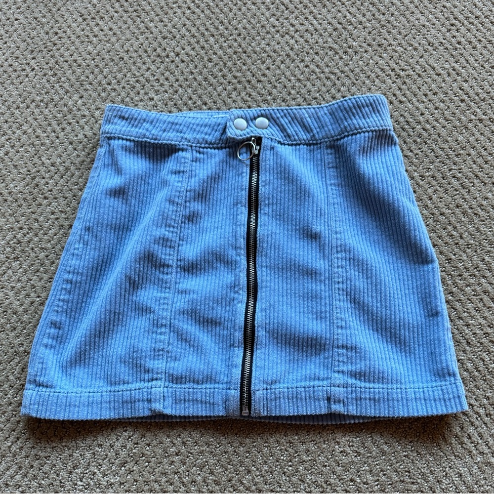 Pacsun Blue Corduroy Skirt